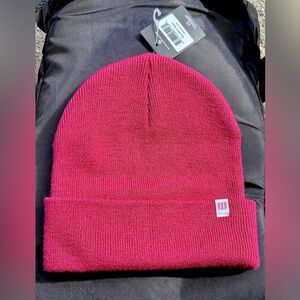 Unisex Adult Topo Designs Damson Wine Wool Blend One Size Beanie Cap Hat